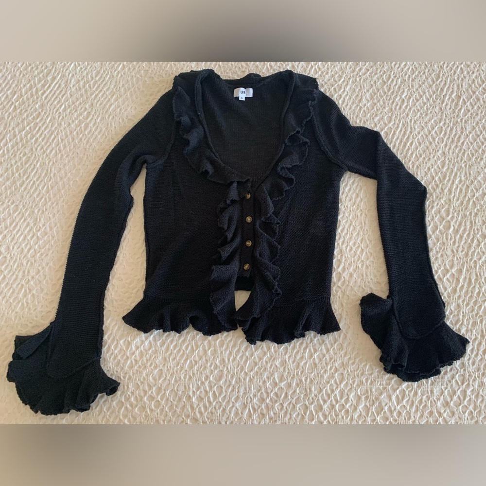 LPA Charcoal Knit Sweater XL